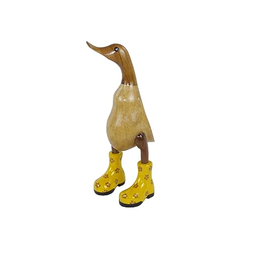 trendforge® - Handgefertigte Deko-Enten aus Teakholz - Vielfältige Modelle - Natürliche und hochwertige Holzfiguren für den Innen- und Außenbereich - einzigartiges Geschenk von trendforge