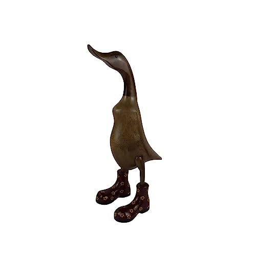 trendforge® - Handgefertigte Deko-Enten aus Teakholz - Vielfältige Modelle - Natürliche und hochwertige Holzfiguren für den Innen- und Außenbereich - einzigartiges Geschenk von trendforge