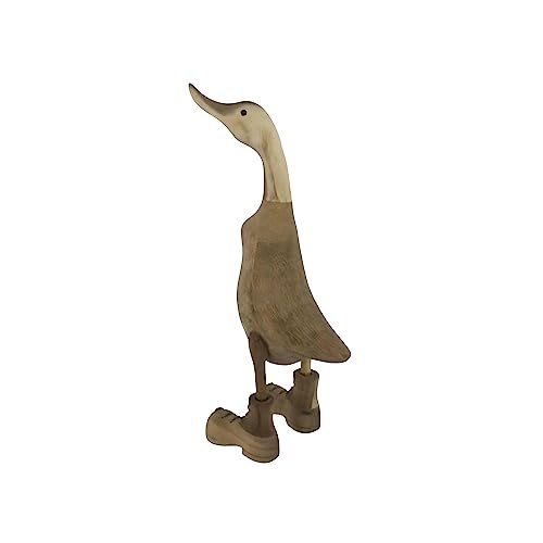 trendforge® - Handgefertigte Deko-Enten aus Teakholz - Vielfältige Modelle - Natürliche und hochwertige Holzfiguren für den Innen- und Außenbereich - einzigartiges Geschenk von trendforge