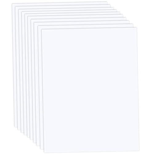 Tonpapier Weiß 50 x 70cm | 130 g/m² Bastelpapier 10 Blatt einfarbig 130g /qm Bastel-Papier Set Ton-Karton Schul-Papier farbig zum basteln bemalen Bastelkarton Kinder Hochzeit 2100-A von trendmarkt24