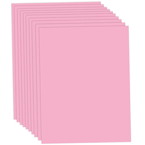 Tonpapier rosa 50 x 70cm | 130 g/m² Bastelpapier 10 Blatt einfarbig 130g /qm Bastel-Papier Set Ton-Karton Schul-Papier farbig zum basteln bemalen Bastelkarton Kinder Hochzeit 2126-A von trendmarkt24