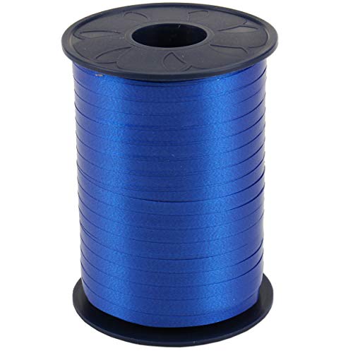 trendmarkt24 Ringelband blau | Kräuselband 5 mm x 500 m Schleifenband Geschenkband von trendmarkt24