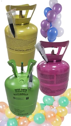 Top Helium Ballongas XXL - 1x Heliumflasche für 50 Ballons à 23cm Helium Gas Flasche von trendmile