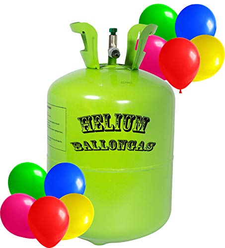 trendmile Premium Helium Ballongas XXL - 2x Heliumflasche à 50 Stück für 100 Ballons von trendmile