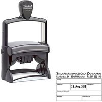 trodat Datumstempel mit Text individualisierbar 54110 selbstfärbend schwarz Logo möglich, 1 St. -  Direkt online personalisieren von trodat