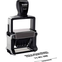 trodat Datumstempel mit Text individualisierbar 5460 selbstfärbend schwarz Logo möglich, 1 St. -  Direkt online personalisieren von trodat