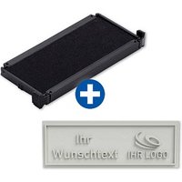 trodat Stempelplatte + integriertes Stempelkissen Ersatz-Set für trodat 4912 von trodat
