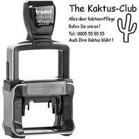 trodat Textstempel, individualisierbar 5200 selbstfärbend schwarz Logo möglich, 1 St. -  Direkt online personalisieren von trodat