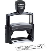 trodat Textstempel, individualisierbar 5205 selbstfärbend schwarz Logo möglich, 1 St. -  Direkt online personalisieren von trodat