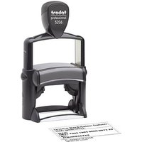 trodat Textstempel, individualisierbar 5206 IBAN selbstfärbend schwarz Logo möglich, 1 St. -  Direkt online personalisieren von trodat