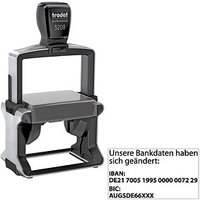 trodat Textstempel, individualisierbar 5208 selbstfärbend schwarz Logo möglich, 1 St. -  Direkt online personalisieren von trodat