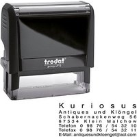 trodat Textstempel, individualisierbar printy 4915 selbstfärbend schwarz Logo möglich, 1 St. -  Direkt online personalisieren von trodat