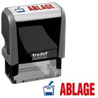 trodat Textstempel "Ablage" printy 4912 office selbstfärbend blau, rot von trodat