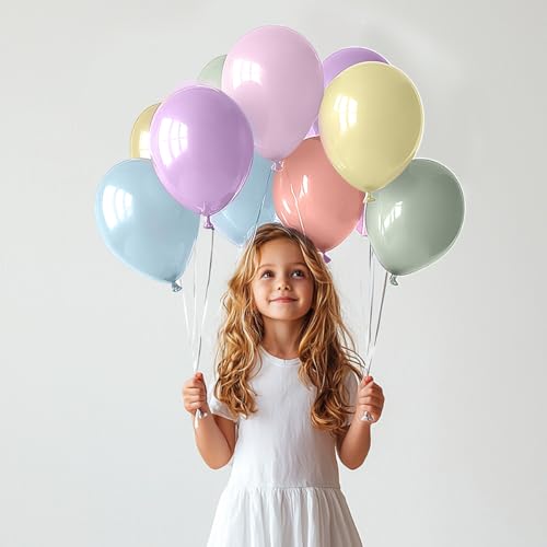 TROOKEE 100 Pastell-Luftballons, hergestellt in Spanien, 31 cm, biologisch abbaubar, Latex-Luftballons, Dekoration für Geburtstag, Babyparty, Party, Hochzeit, Weihnachten, Kommunion, Karneval, Taufe TROOKEE 100 Pastell-Luftballons, hergestellt in Spanien, 31 cm, biologisch abbaubar, Latex-Luftballons, Dekoration für Geburtstag, Babyparty, Party, Hochzeit, Weihnachten, Kommunion, Karneval, Taufe von trookee