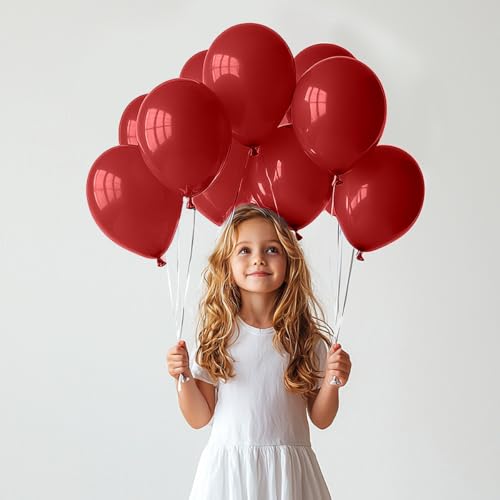 TROOKEE 100 rote Luftballons, hergestellt in Spanien, 31 cm, rot, biologisch abbaubar, für Valentinstag, Babyparty, Party, Hochzeit, Weihnachten, Kommunion, Halloween, Karneval TROOKEE 100 rote Luftballons, hergestellt in Spanien, 31 cm, rot, biologisch abbaubar, für Valentinstag, Babyparty, Party, Hochzeit, Weihnachten, Kommunion, Halloween, Karneval von trookee