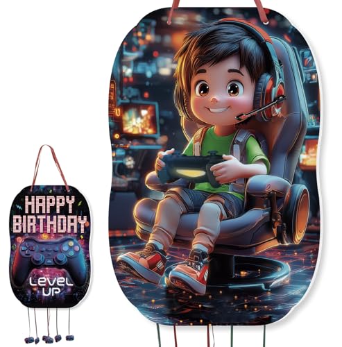 trookee Piñata zum Kindergeburtstag von Gamer, Dekoration für Kindergeburtstag, große Pinata zum Befüllen mit Leckereien und Geschenken für Jungen und Mädchen, Süßigkeiten, Süßigkeiten - Gamer Pinata trookee Piñata zum Kindergeburtstag von Gamer, Dekoration für Kindergeburtstag, große Pinata zum Befüllen mit Leckereien und Geschenken für Jungen und Mädchen, Süßigkeiten, Süßigkeiten - Gamer Pinata von trookee