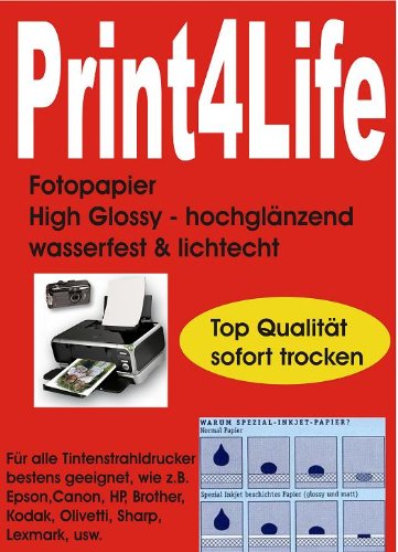P4L – 1000 Blatt HGlossy Fotopapier DIN A4 140g/m² P4L – 1000 Blatt HGlossy Fotopapier DIN A4 140g/m² von trucol