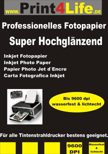 P4L – 100 Blatt High Glossy BEIDSEITIGES Fotopapier DIN A4 297mm*210mm 140g/m² P4L – 100 Blatt High Glossy BEIDSEITIGES Fotopapier DIN A4 297mm*210mm 140g/m² von trucol