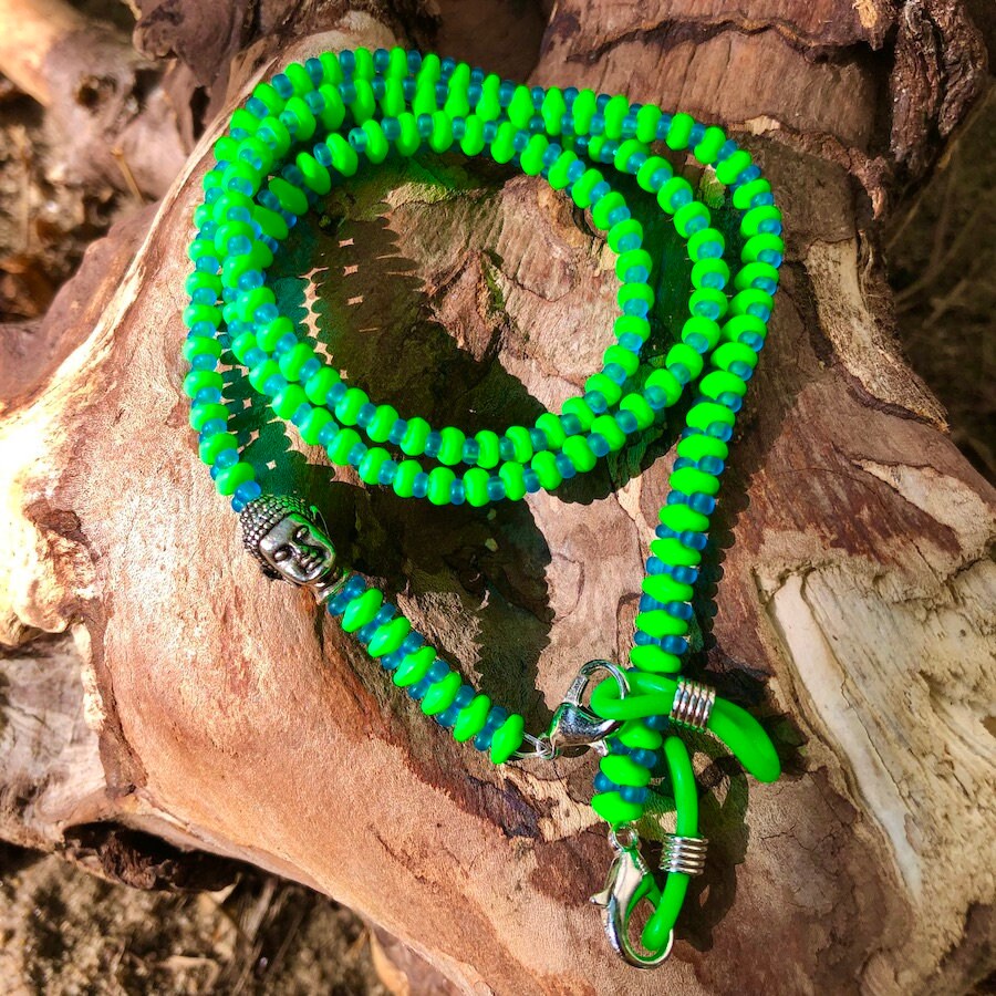 Brillenkette "Buddha - Neon Green" Brillenkette "Buddha - Neon Green" von trudiloves