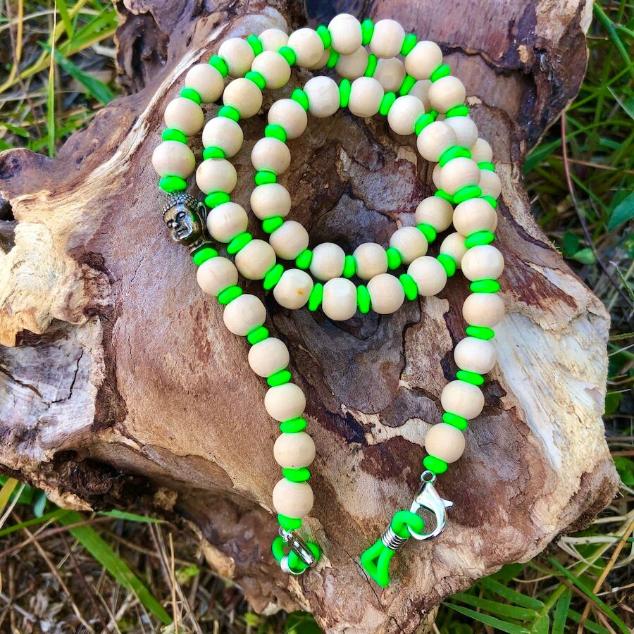 Brillenkette "Buddha - Neon Green" Brillenkette "Buddha - Neon Green" von trudiloves