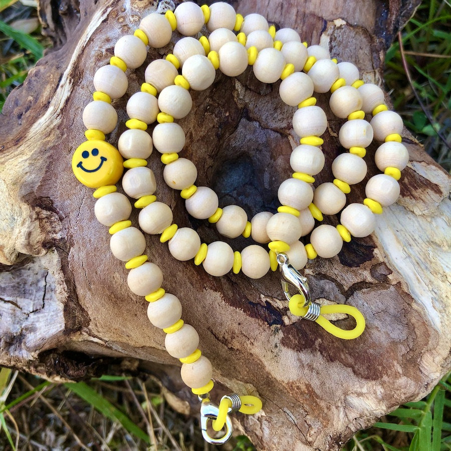 Brillenkette "Smiley - Wood Lemon" Brillenkette "Smiley - Wood Lemon" von trudiloves