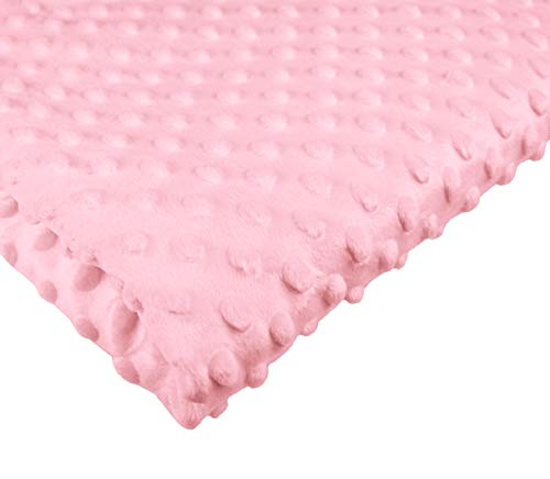 Polyester Meterware Stoff Plüschstoff | MINKY | Flauschiger Kinderstoff Fleece (Rosa 3014) von tukan-tex