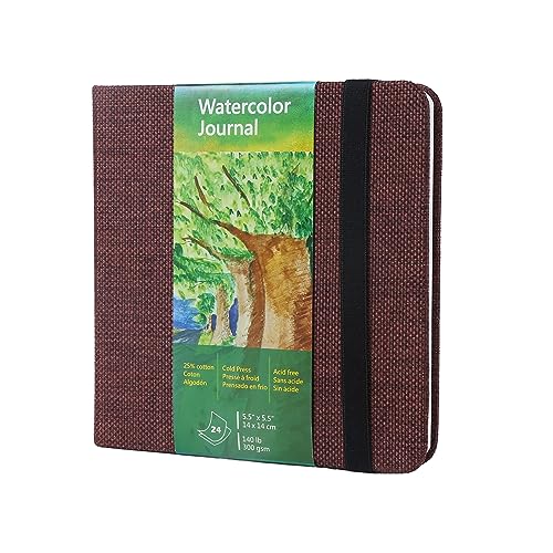 Aquarell Skizzenbuch Quadrat, 300g, 25% Baumwolle, 14 x14 CM, 24 Blatt, 48 Seiten, Feinkorn, Säurefrei, Aquarellbuch, Künstlerpapier Aquarellpapier Block Ideal für Aquarell, Tusche, Acryl Aquarell Skizzenbuch Quadrat, 300g, 25% Baumwolle, 14 x14 CM, 24 Blatt, 48 Seiten, Feinkorn, Säurefrei, Aquarellbuch, Künstlerpapier Aquarellpapier Block Ideal für Aquarell, Tusche, Acryl von tumuarta