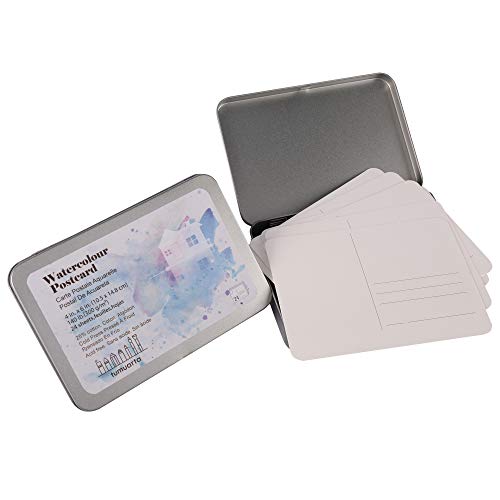 tumuarta Aquarell Postkarten Blanko, 300GSM, 25% Baumwolle, 14.8 x10.5 CM A6, 24 Blatt, Feinkorn, Säurefrei, Blanko-Karten für trockene und nasse Medien Farbe für Grußkarten und Dankesschreiben tumuarta Aquarell Postkarten Blanko, 300GSM, 25% Baumwolle, 14.8 x10.5 CM A6, 24 Blatt, Feinkorn, Säurefrei, Blanko-Karten für trockene und nasse Medien Farbe für Grußkarten und Dankesschreiben von tumuarta