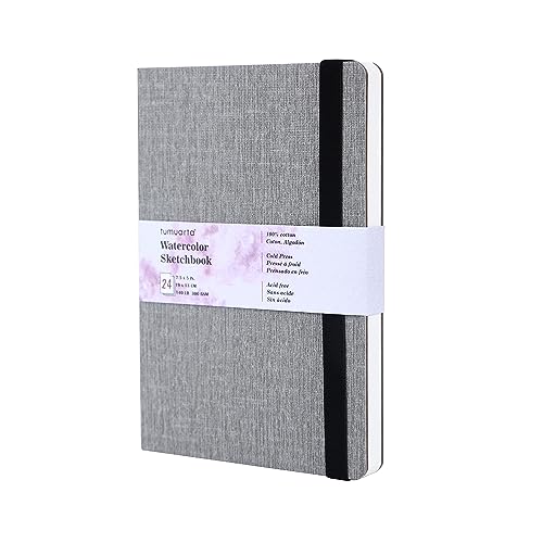 tumuarta Aquarell Skizzenbuch, 300g, 100% Baumwolle, 19x13 CM, 24 Blatt, 48 Seiten, Feinkorn, Säurefrei, Aquarellbuch, Aquarell-Notizbuch zur Verwendung als Reiseskizzenbuch tumuarta Aquarell Skizzenbuch, 300g, 100% Baumwolle, 19x13 CM, 24 Blatt, 48 Seiten, Feinkorn, Säurefrei, Aquarellbuch, Aquarell-Notizbuch zur Verwendung als Reiseskizzenbuch von tumuarta