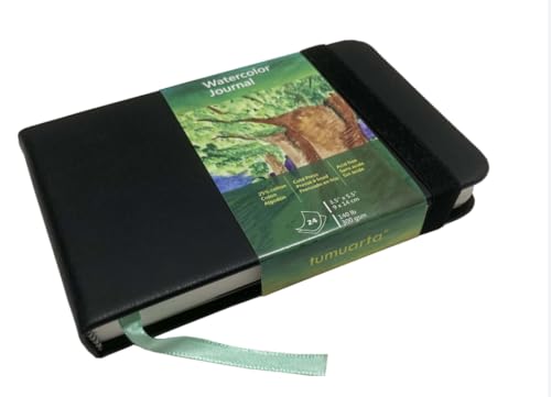 tumuarta Aquarell Skizzenbuch, 300g, 25% Baumwolle, 9x14CM, 24 Blatt, 48 Seiten, Feinkorn, Säurefrei, Aquarellbuch, Künstlerpapier Aquarellpapier Block Ideal für Aquarell, Tusche, Acryl, Gouache tumuarta Aquarell Skizzenbuch, 300g, 25% Baumwolle, 9x14CM, 24 Blatt, 48 Seiten, Feinkorn, Säurefrei, Aquarellbuch, Künstlerpapier Aquarellpapier Block Ideal für Aquarell, Tusche, Acryl, Gouache von tumuarta