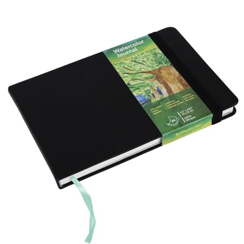 tumuarta Aquarell-Tagebuch, 14 x 21 cm, 300 g/m², 25 % Baumwollpapier, Kaltpresse, 24 Blatt, 48 Seiten, Aquarellpapier-Skizzenbücher für den Einsatz als Reise, gemischte Medienblock unterwegs tumuarta Aquarell-Tagebuch, 14 x 21 cm, 300 g/m², 25 % Baumwollpapier, Kaltpresse, 24 Blatt, 48 Seiten, Aquarellpapier-Skizzenbücher für den Einsatz als Reise, gemischte Medienblock unterwegs von tumuarta
