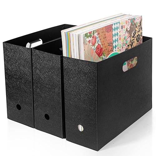 tutata Faltbarer Sammelalbum-Papier-Organizer, 30,5 x 30,5 cm, Sammelalbum, Papieraufbewahrung, Kunststoff, Schwarz, 3 Stück tutata Faltbarer Sammelalbum-Papier-Organizer, 30,5 x 30,5 cm, Sammelalbum, Papieraufbewahrung, Kunststoff, Schwarz, 3 Stück von tutata