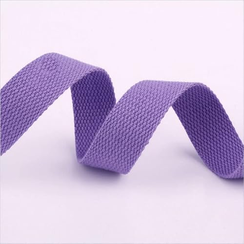Gurtband Baumwolle 20mm Bunt Canvas Nähen Meterware 2cm Breit (Flieder, 2 metre) von tutu2
