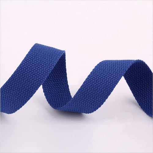 Gurtband Baumwolle 25mm Bunt Canvas Nähen Meterware 2,5cm Breit (Blau, 2 metre) von tutu2