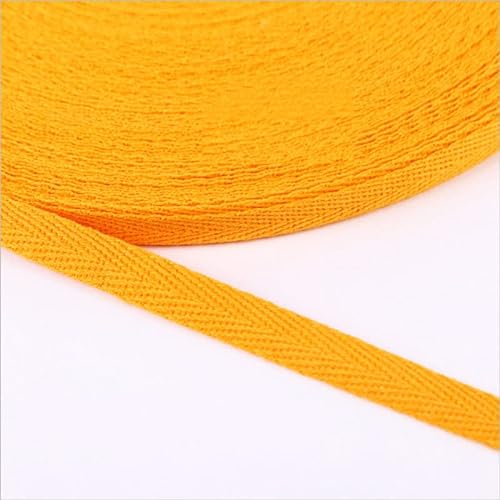 Köperband Baumwolle 10mm Nahtband zum nähen Baumwollband 30 Farben 1cm Breit (Gold, 10 metre) von tutu2
