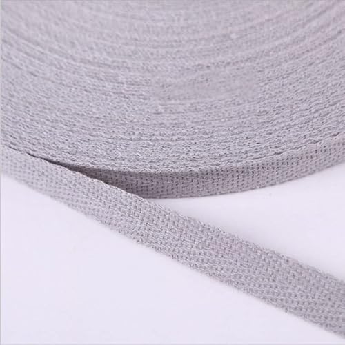 Köperband Baumwolle 20mm Nahtband zum nähen Baumwollband 30 Farben 2cm Breit (Grau, 20 metre) von tutu2