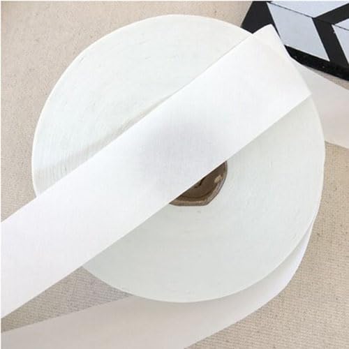 Ungefalzt Schrägband Baumwolle Polyester Gemisch 40mm zum nähen (Creme, 5 Metre) von tutu2