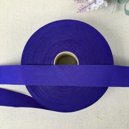 Ungefalzt Schrägband Baumwolle Polyester Gemisch 40mm zum nähen (Jeansblau, 10 Metre) von tutu2