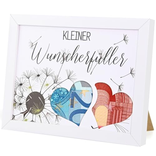 Wunscherfüller Geldgeschenk Bilderrahmen, Geldgeschenke Geburtstag Pusteblume Geldgeschenke Verpackung, Weißen Holz Rahmen Personalisierte Geschenke, Geld Geburtstagsgeschenk für Geburtstag Hochzeit Wunscherfüller Geldgeschenk Bilderrahmen, Geldgeschenke Geburtstag Pusteblume Geldgeschenke Verpackung, Weißen Holz Rahmen Personalisierte Geschenke, Geld Geburtstagsgeschenk für Geburtstag Hochzeit von twirush