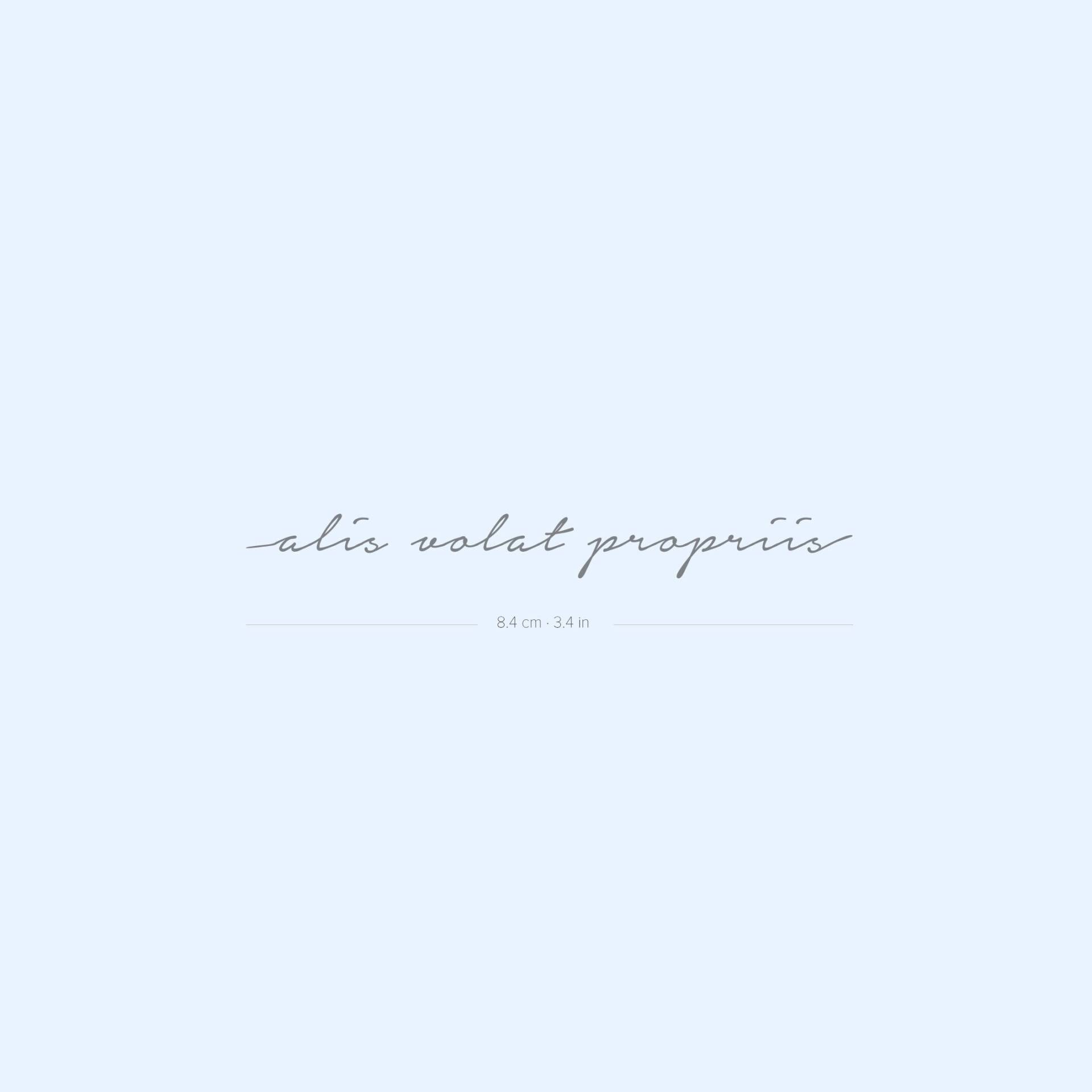Alis Volat Propriis Semi-Permanent 2-Wochen Tattoo | 2Er Set Alis Volat Propriis Semi-Permanent 2-Wochen Tattoo | 2Er Set von twoweektattoos