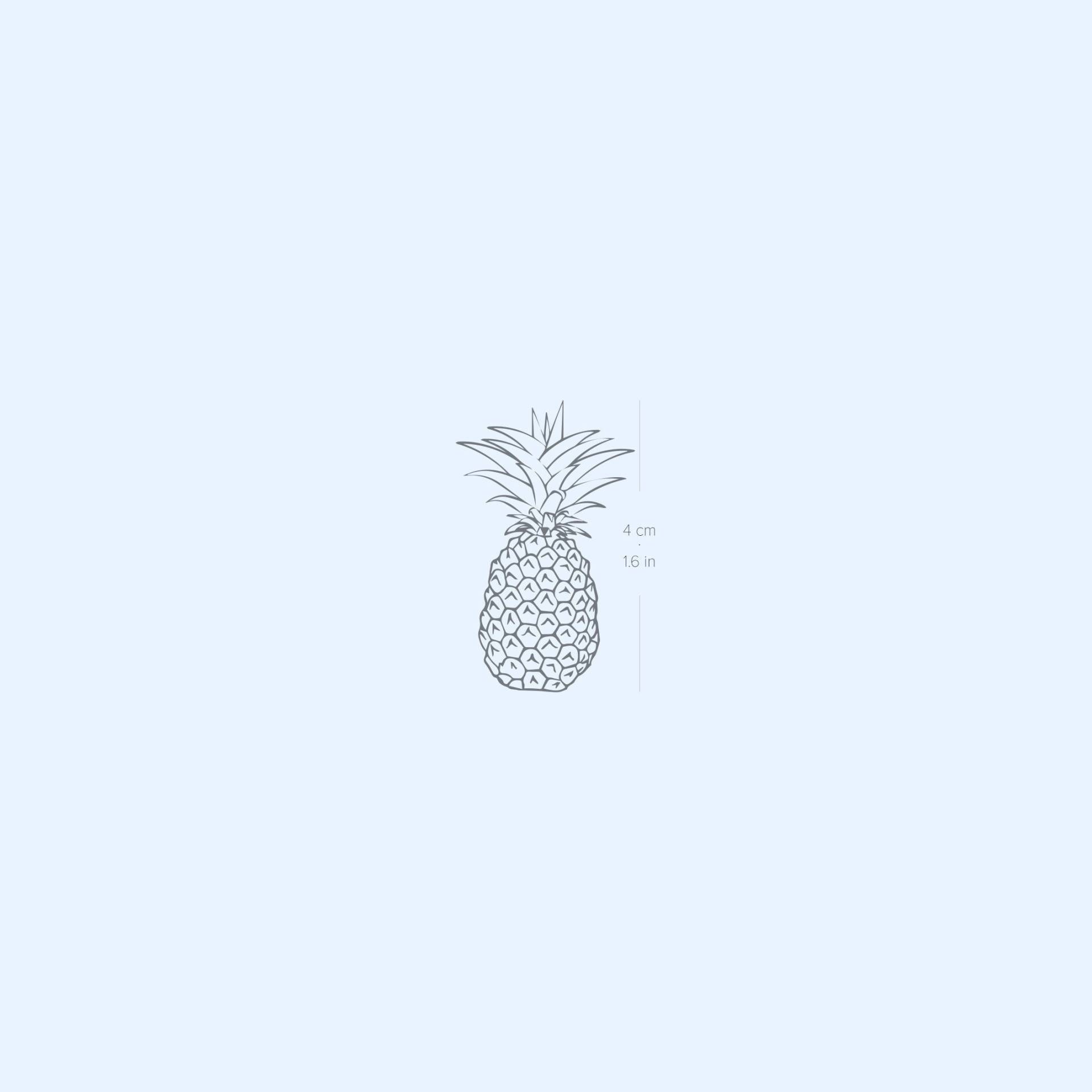 Ananas Semi-Permanent 2-Wochen Tattoo | 2Er Set Ananas Semi-Permanent 2-Wochen Tattoo | 2Er Set von twoweektattoos
