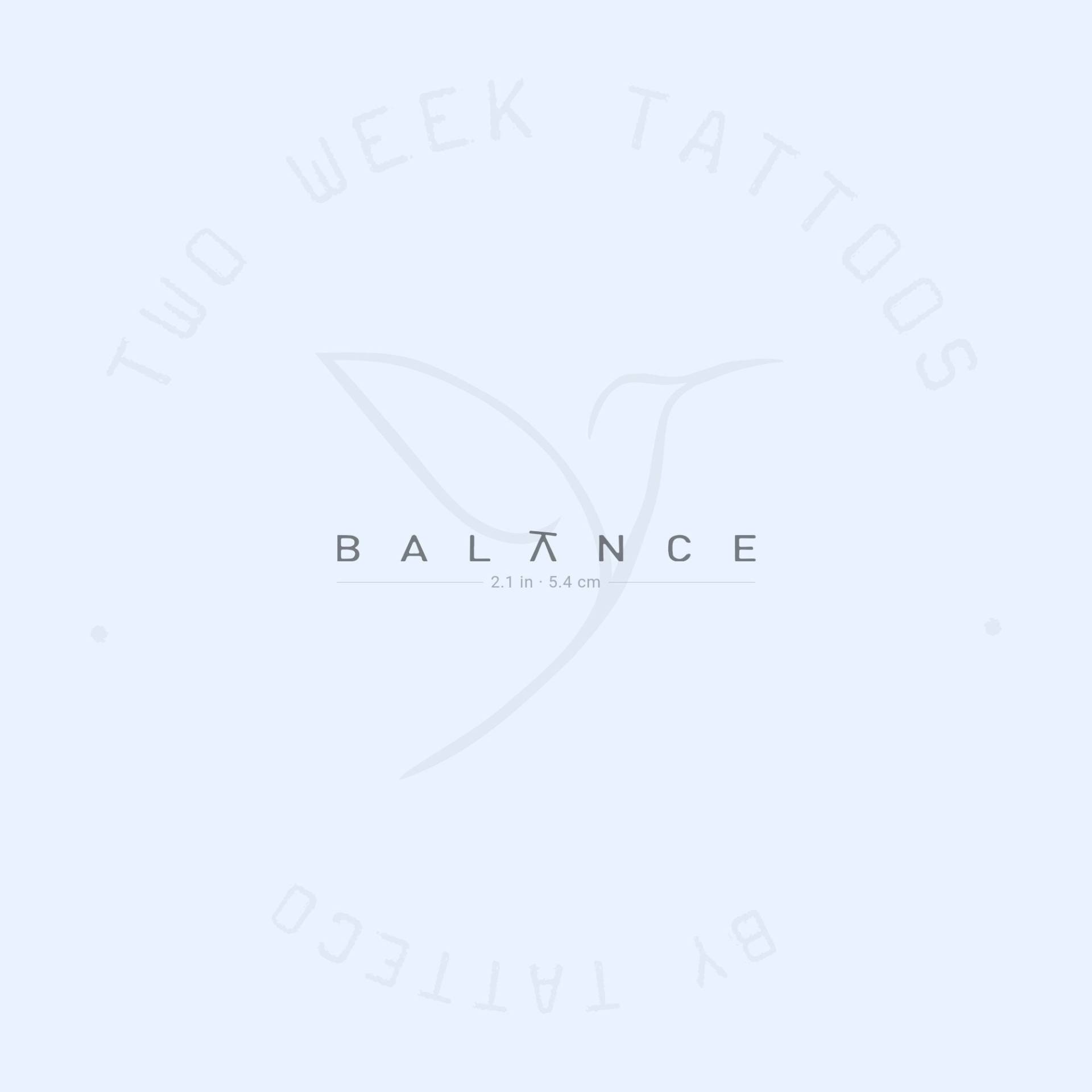 Balance Semi-Permanent 2-Wochen Tattoo | 2Er Set von twoweektattoos