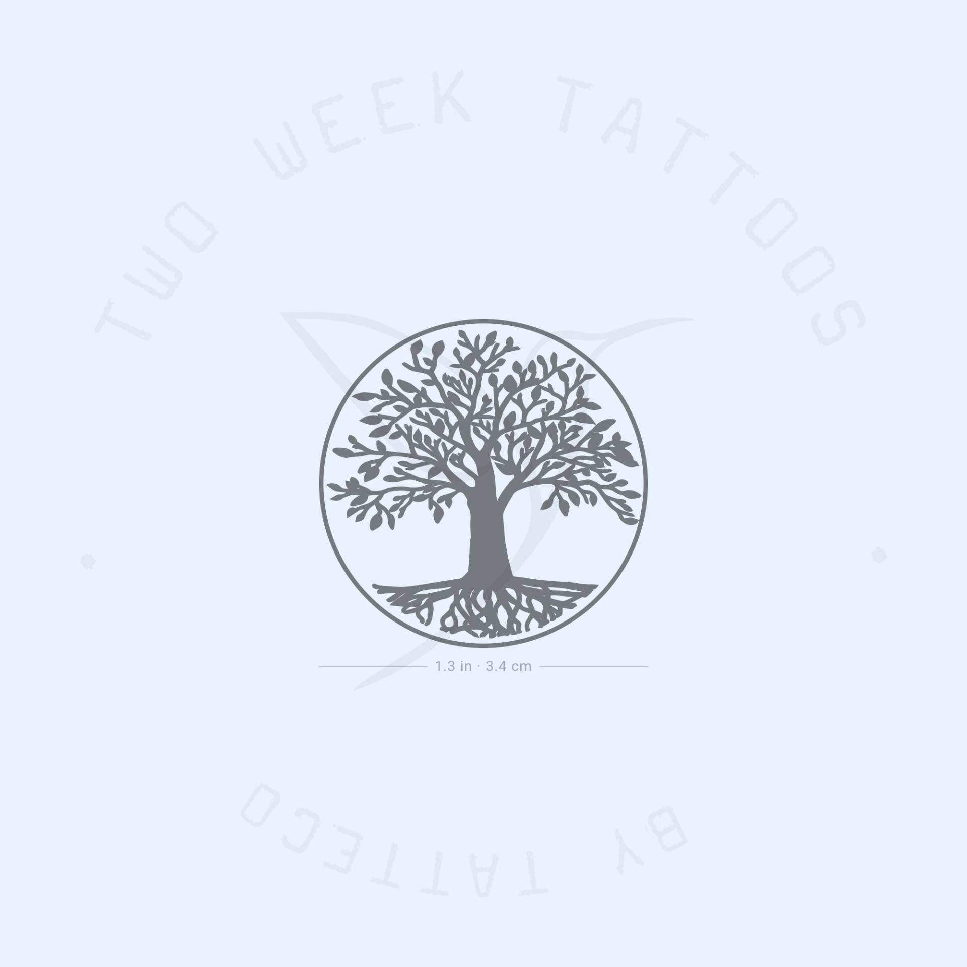 Baum Des Lebens Semi-Permanent 2-Wochen Tattoo | 2Er Set von twoweektattoos