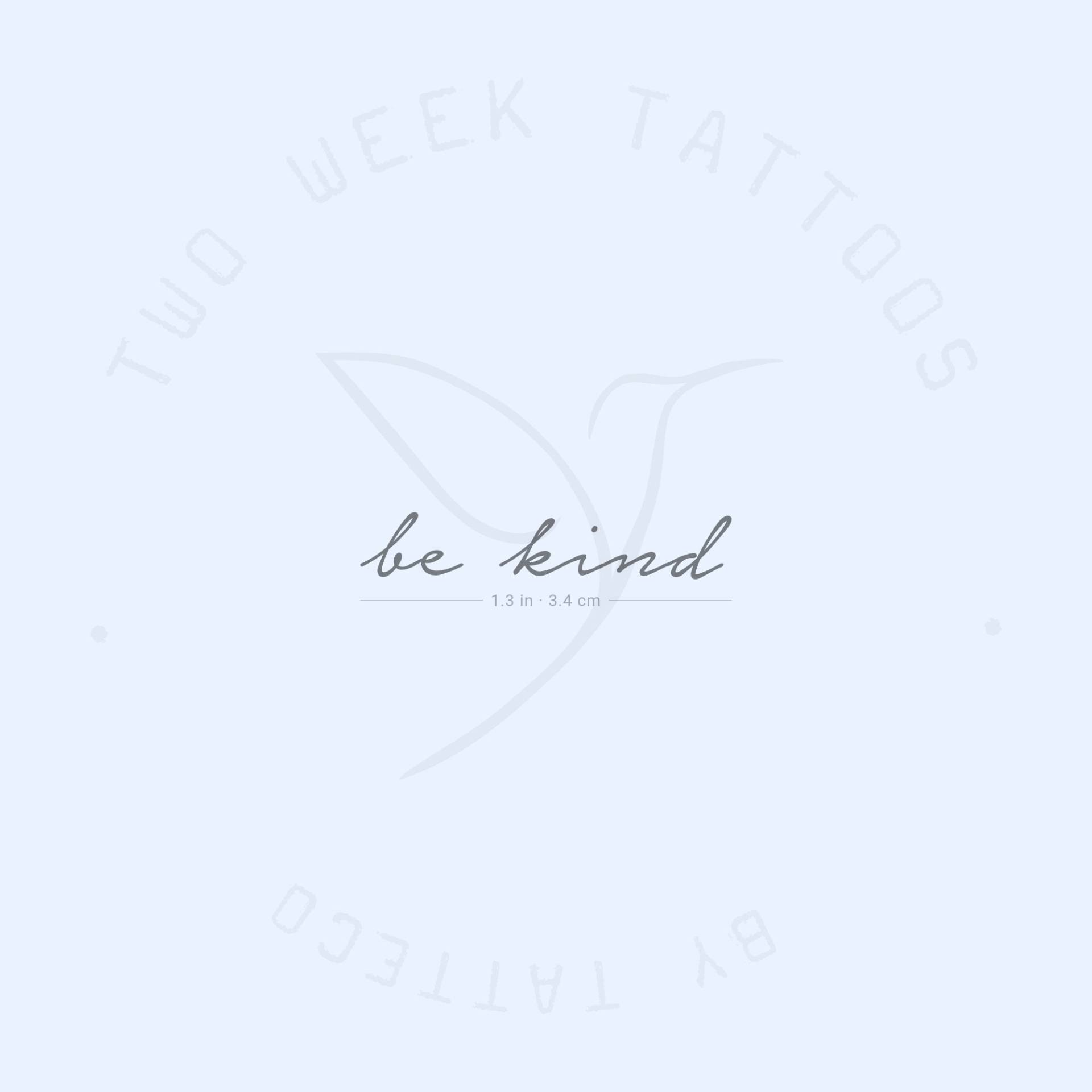 Be Kind Semi-Permanent 2-Wochen Tattoo | 2Er Set von twoweektattoos