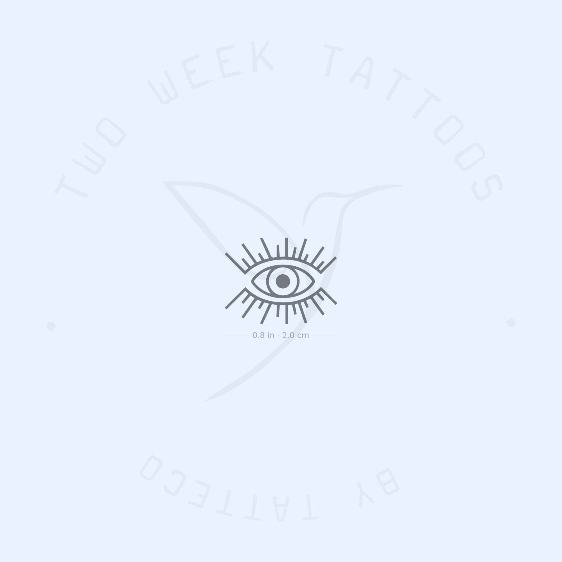 Evil Eye Semi-Permanent 2-Wochen Tattoo | 2Er Set von twoweektattoos
