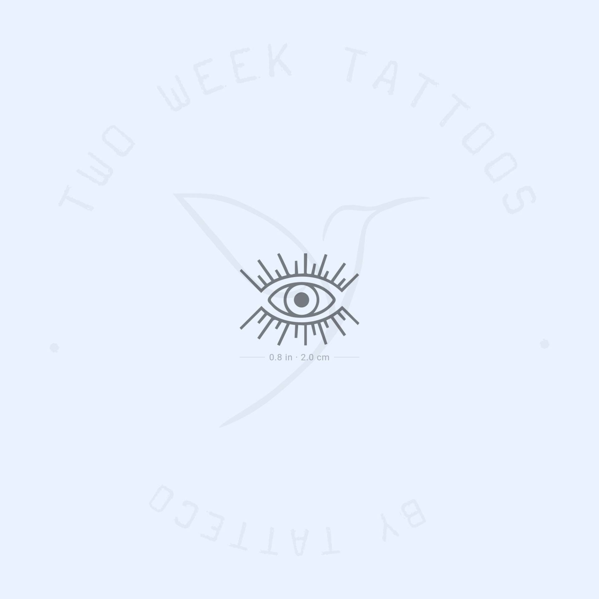 Evil Eye Semi-Permanent 2-Wochen Tattoo | 2Er Set von twoweektattoos