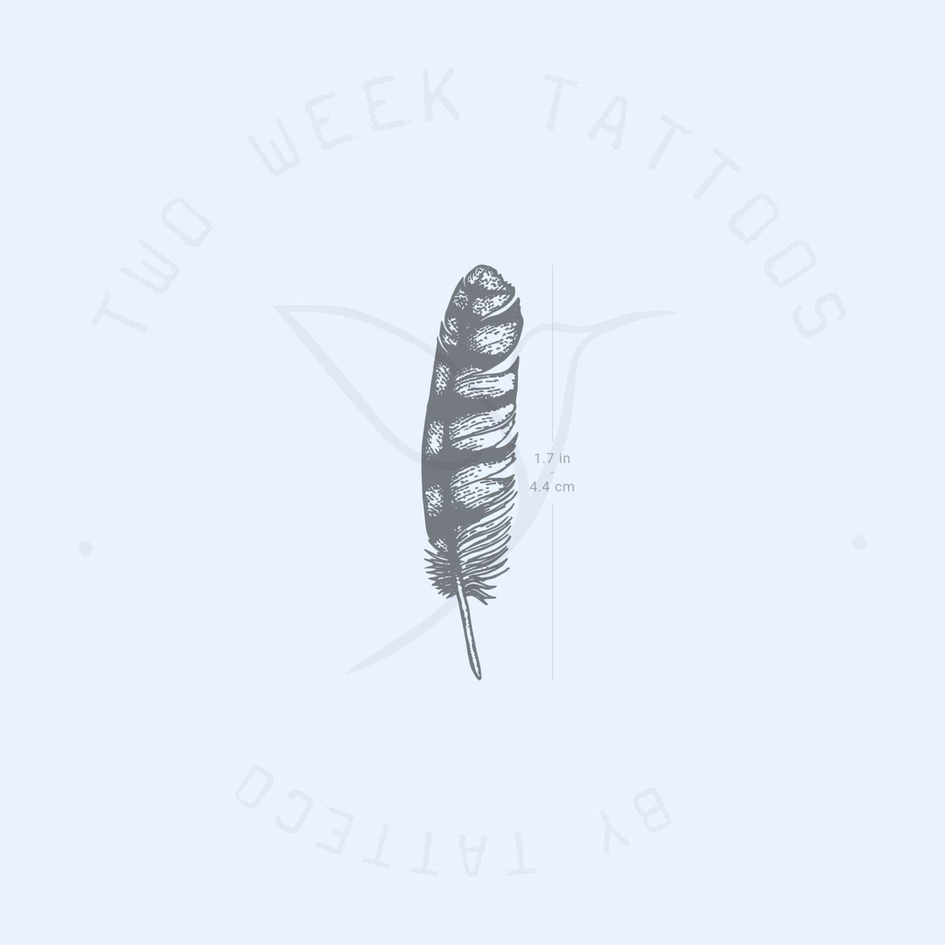 Feder Semi-Permanent 2-Wochen Tattoo | 2Er Set von twoweektattoos