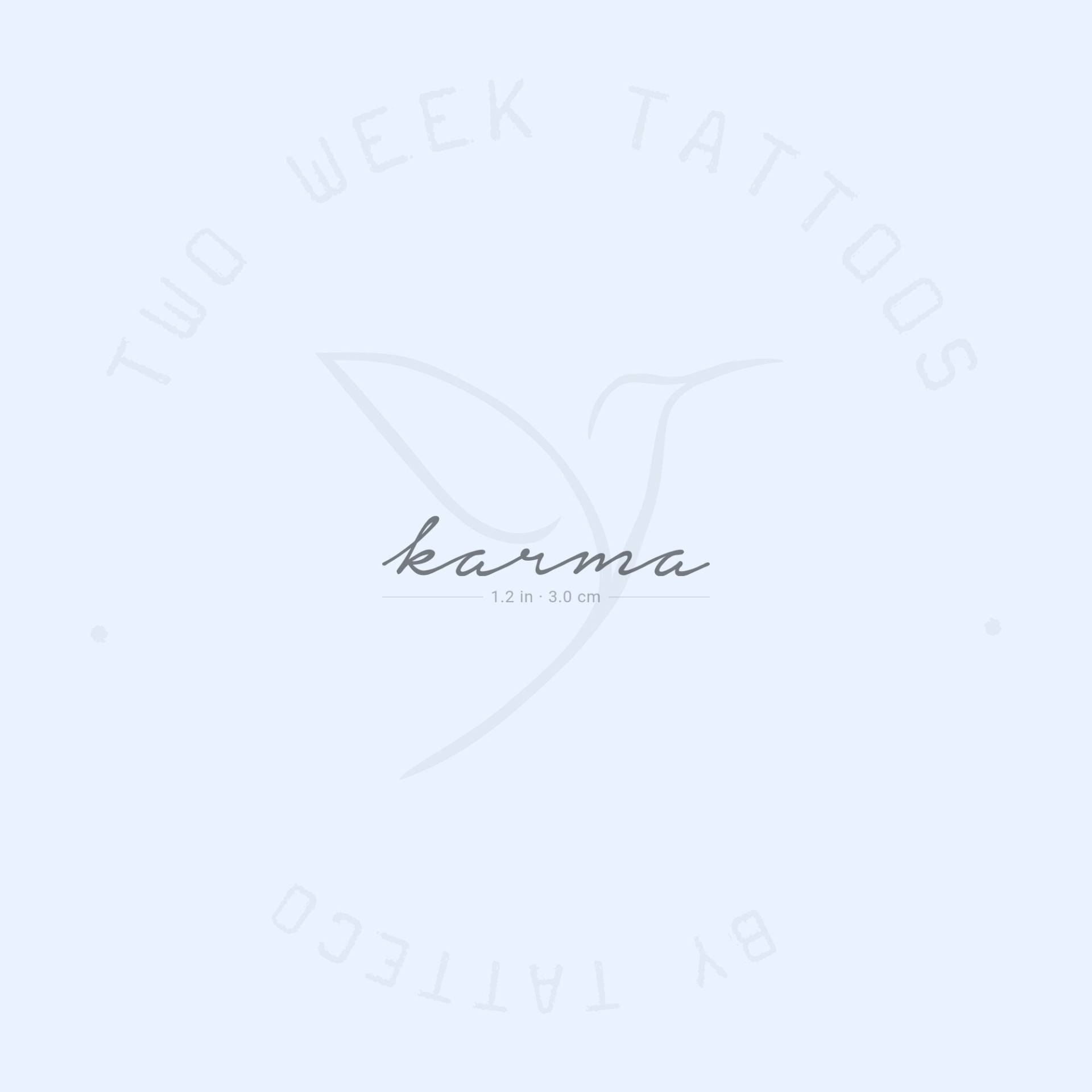 Karma Semi-Permanent 2-Wochen Tattoo | 2Er Set von twoweektattoos
