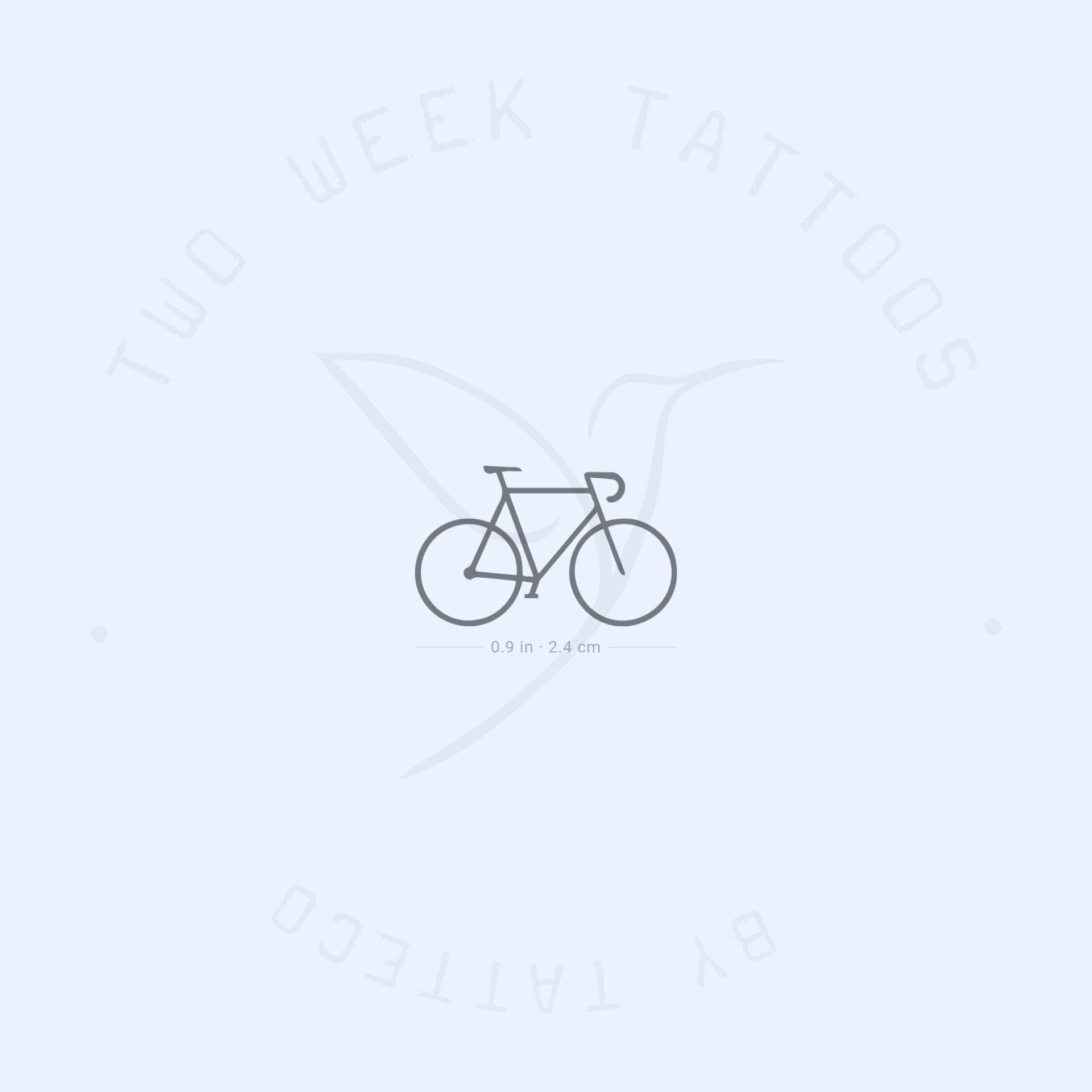 Kleines Fahrrad Semi-Permanent 2-Wochen Tattoo | 2Er Set Kleines Fahrrad Semi-Permanent 2-Wochen Tattoo | 2Er Set von twoweektattoos
