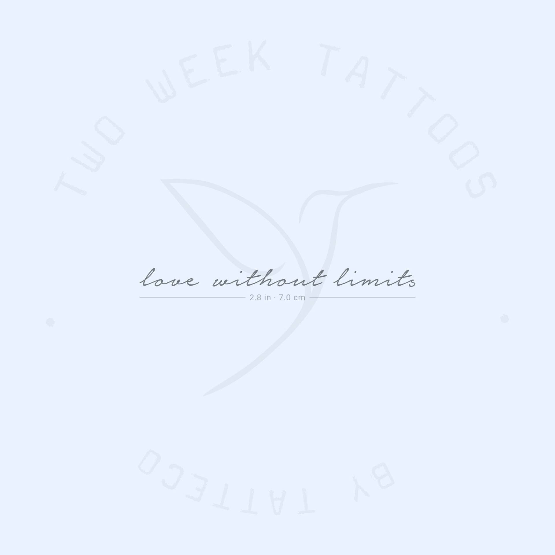 Liebe Ohne Grenzen Semi-Permanent Tattoo | 2Er Set von twoweektattoos